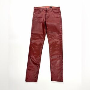 AG Adriano Goldschmied Farrah Skinny Ankle Pants – High Rise – Size 29R (Rust)